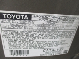 2006 TOYOTA SEQUOIA SR5 GOLD 4.7L AT 2WD Z16548